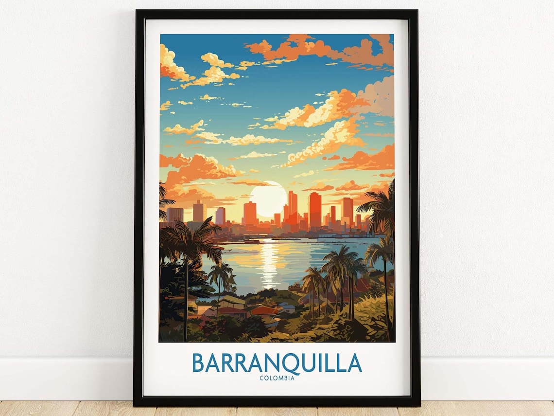 Barranquilla Travel Poster, New Home Gift