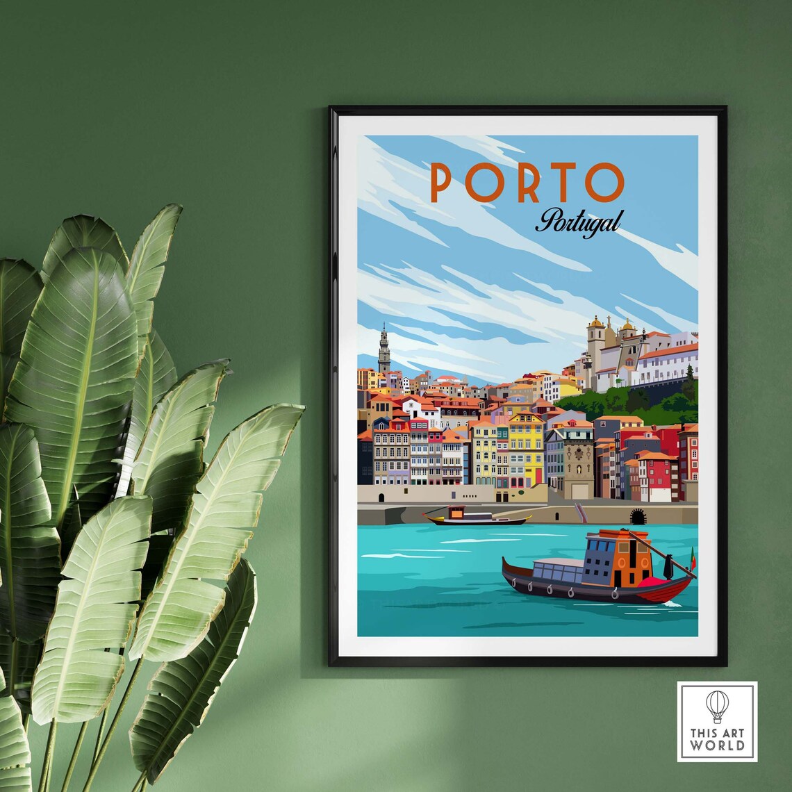 Porto Portugal Travel Poster, Wall Art Print - Image 3