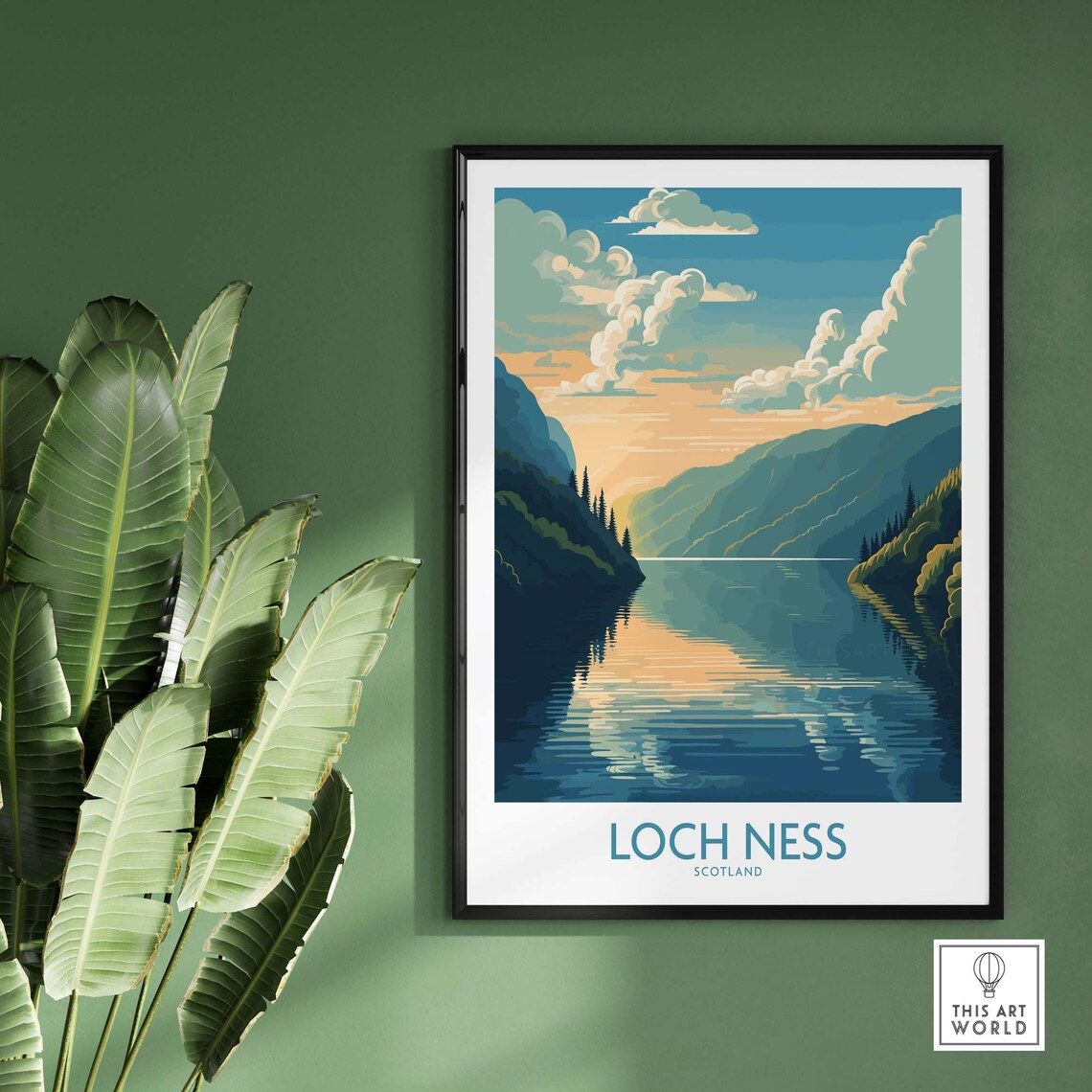 Loch Ness France Travel Poster, Travel Poster - Image 2