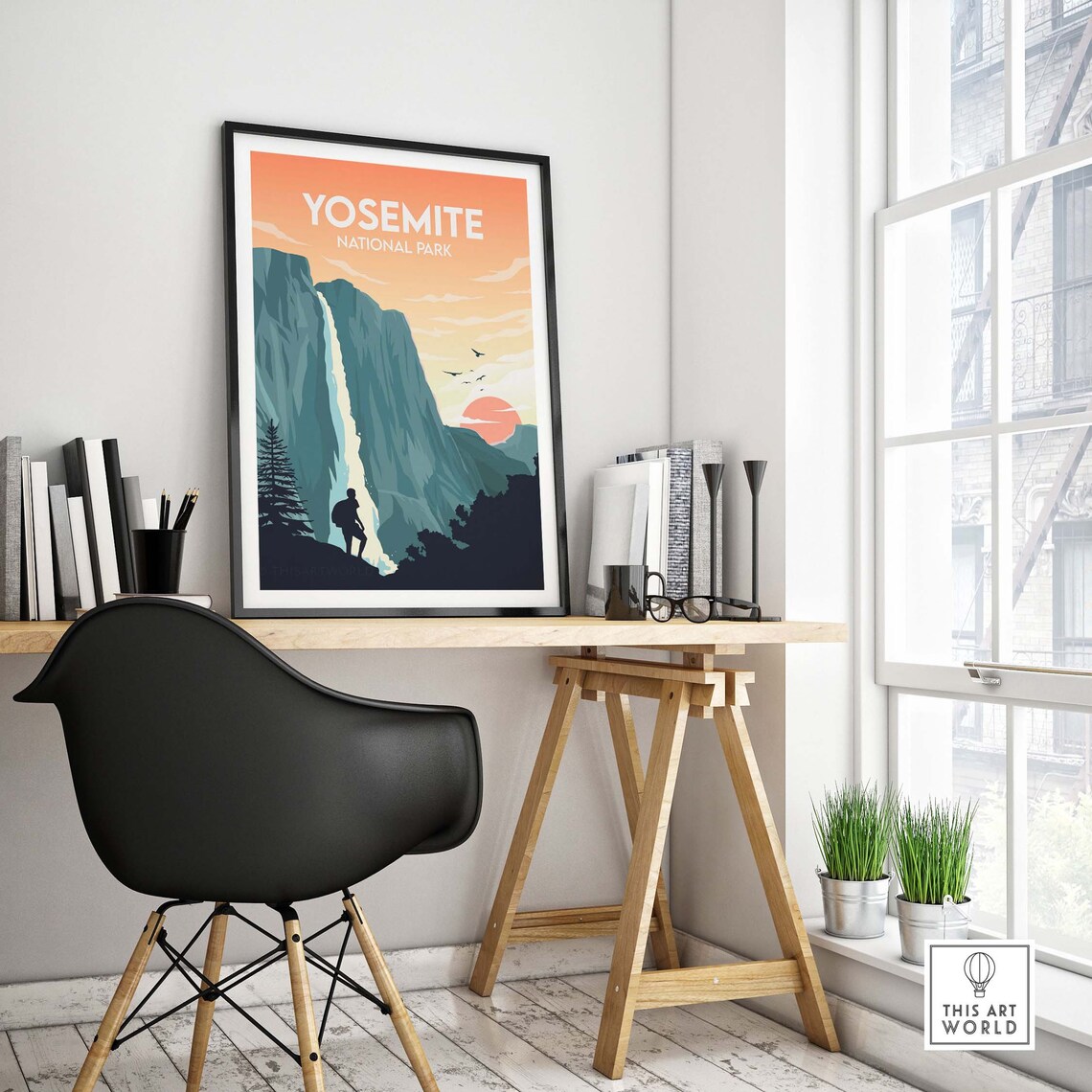 Yosemite National Park California Travel Poster - Image 4