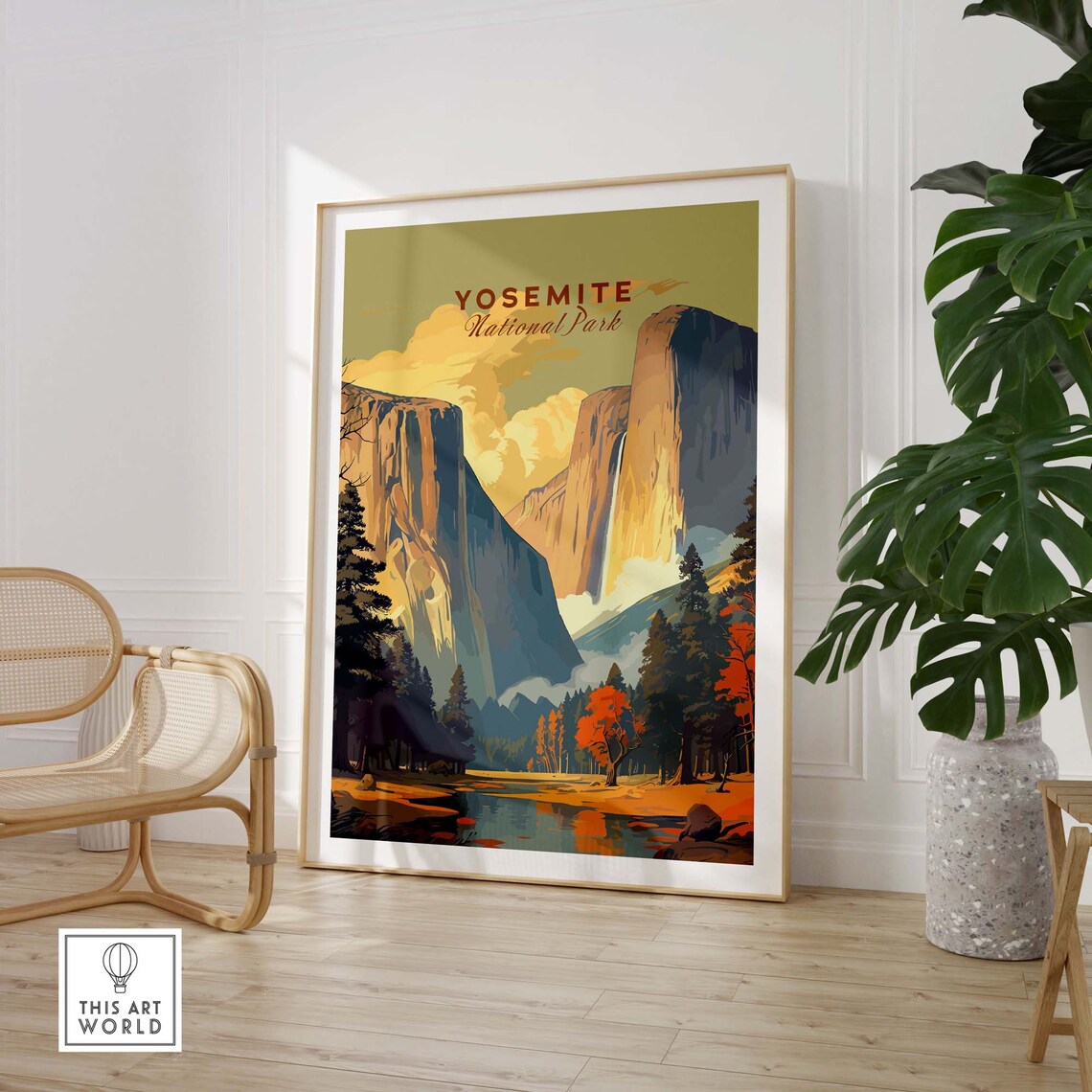 Yosemite Travel Poster, National Parks Wall Art - Image 3