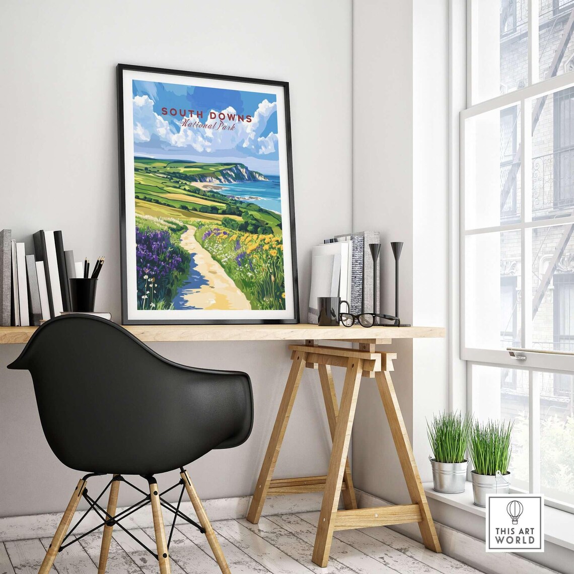 South Downs National Park Travel Poster, England - Image 4