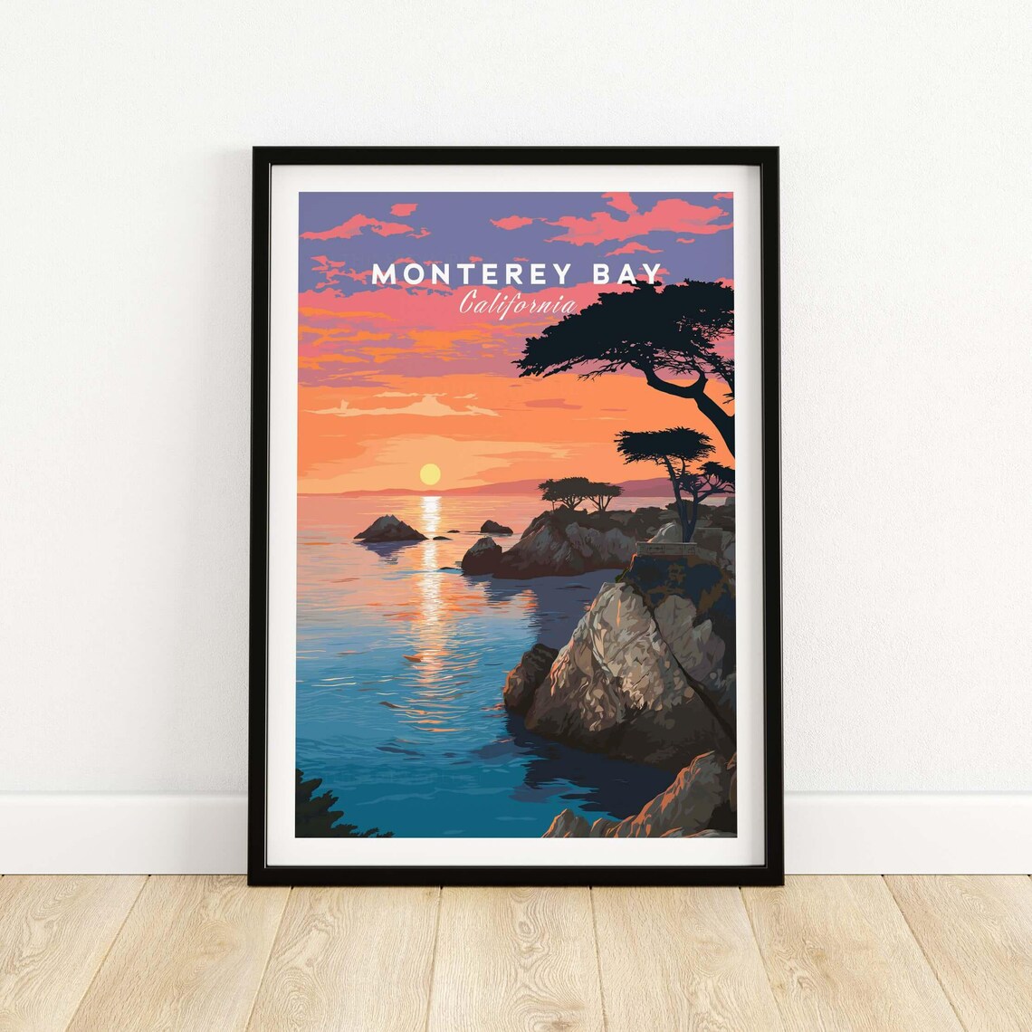 Monterey Bay Pacific Grove Coastal Art Print