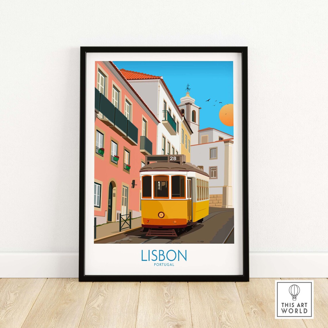 Lisbon Portugal Travel Poster Art Print