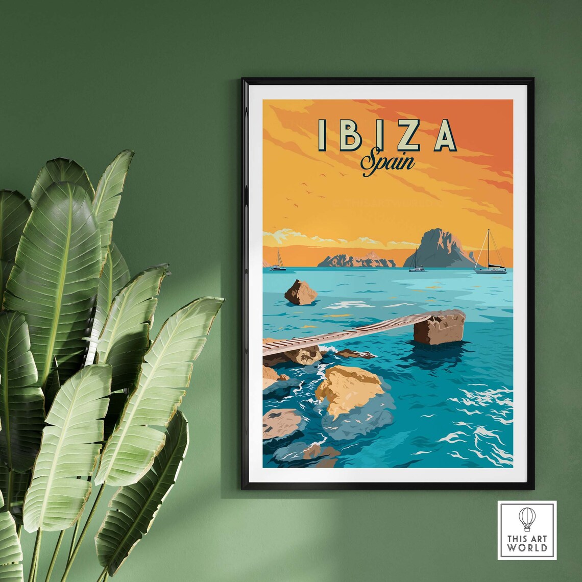 Ibiza Travel Poster, Spanish Island Decor - Image 3