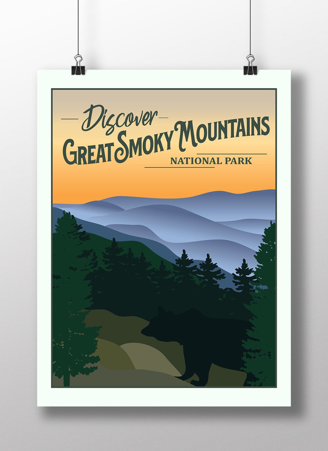 Great Smoky Mountains National Park Series Poster