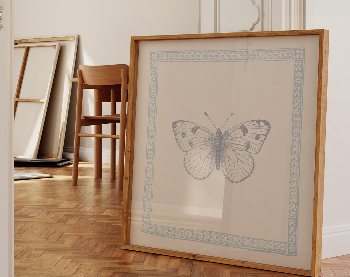 Minimalist Butterfly Art Print, Nursery Decor - Image 2