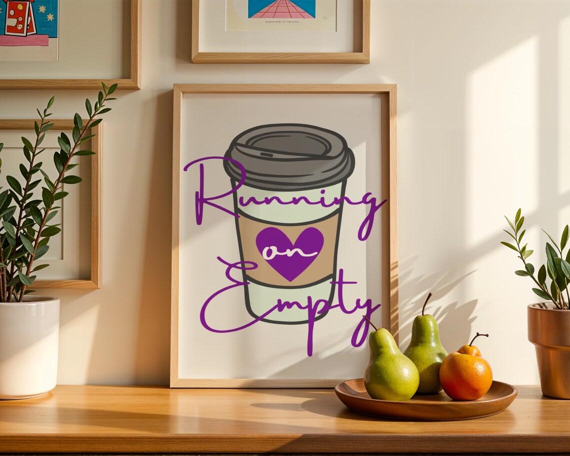 Running Empty Coffee Cup, Coffee Lover Gift - Image 2