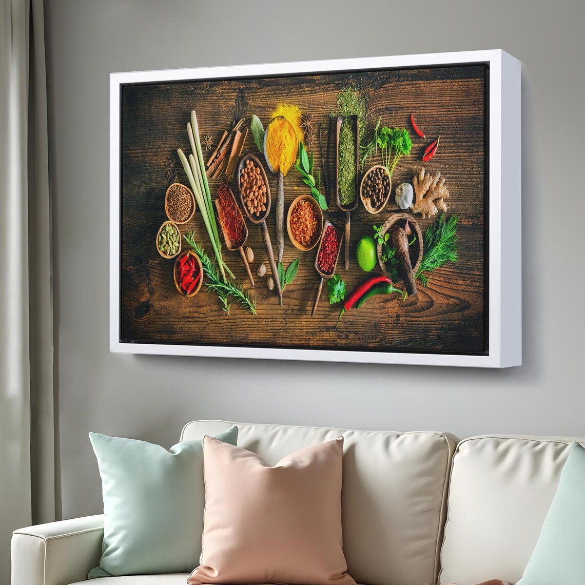 Kitchen Herbs On Cutting Board, Modern Decor - Image 3