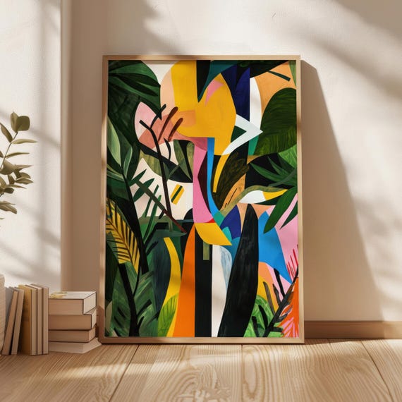 Picasso Style Nature Poster Wall Art Home Decor Prints