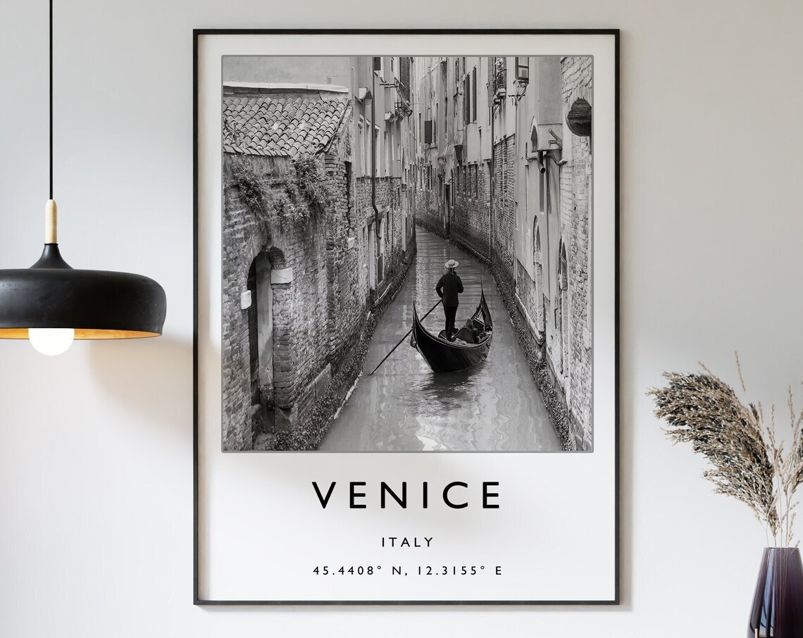 Venice Travel Poster, Italy Travel Art Print