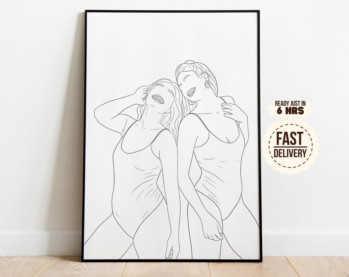 Custom Line Drawing Minimalist Illustration Minimalist Portrait Minimalist Drawing Single Line Art Abstract Portrait Custom Line Art