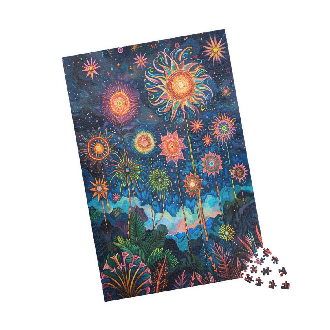 Tropical Firework Dream Ii Jigsaw Puzzle Tech Free Fun Activity Great Gift For Birthdays Paitents And Nursing Homes - Image 4