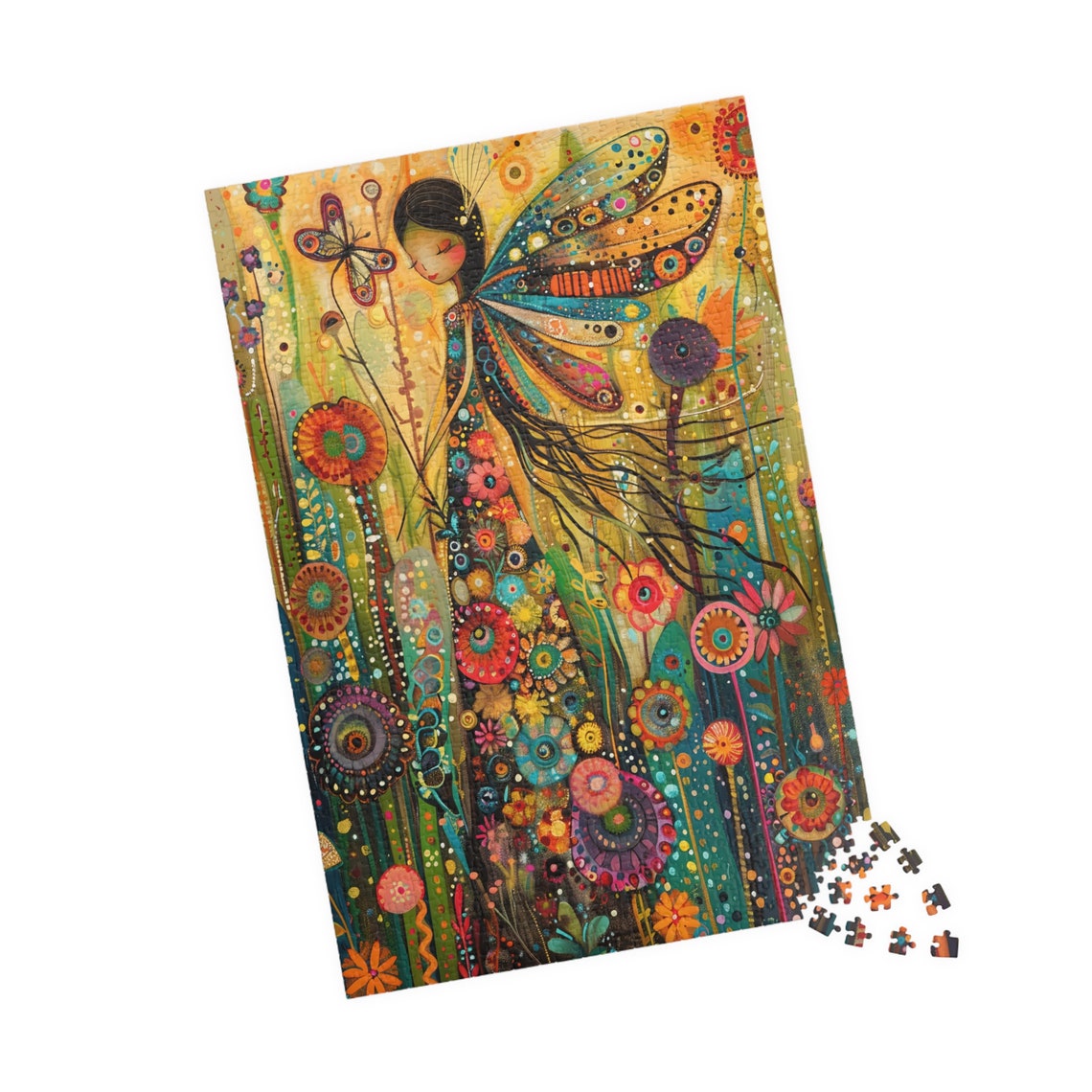 Fairy with Butterfly Wings Magical Garden Colorful Whimsy Poster - Image 4
