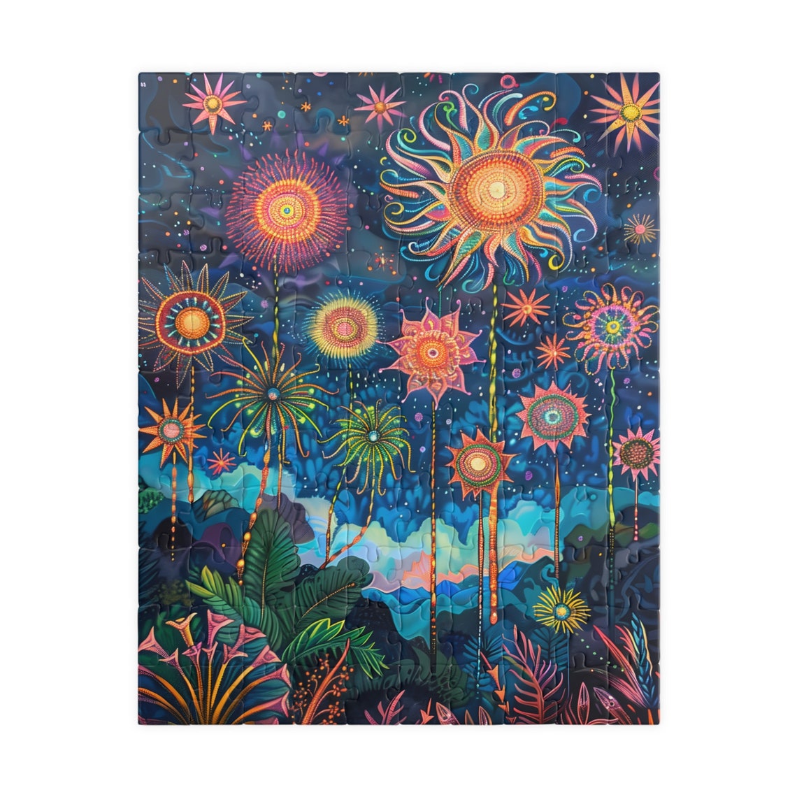 Tropical Firework Dream Ii Jigsaw Puzzle Tech Free Fun Activity Great Gift For Birthdays Paitents And Nursing Homes - Image 5