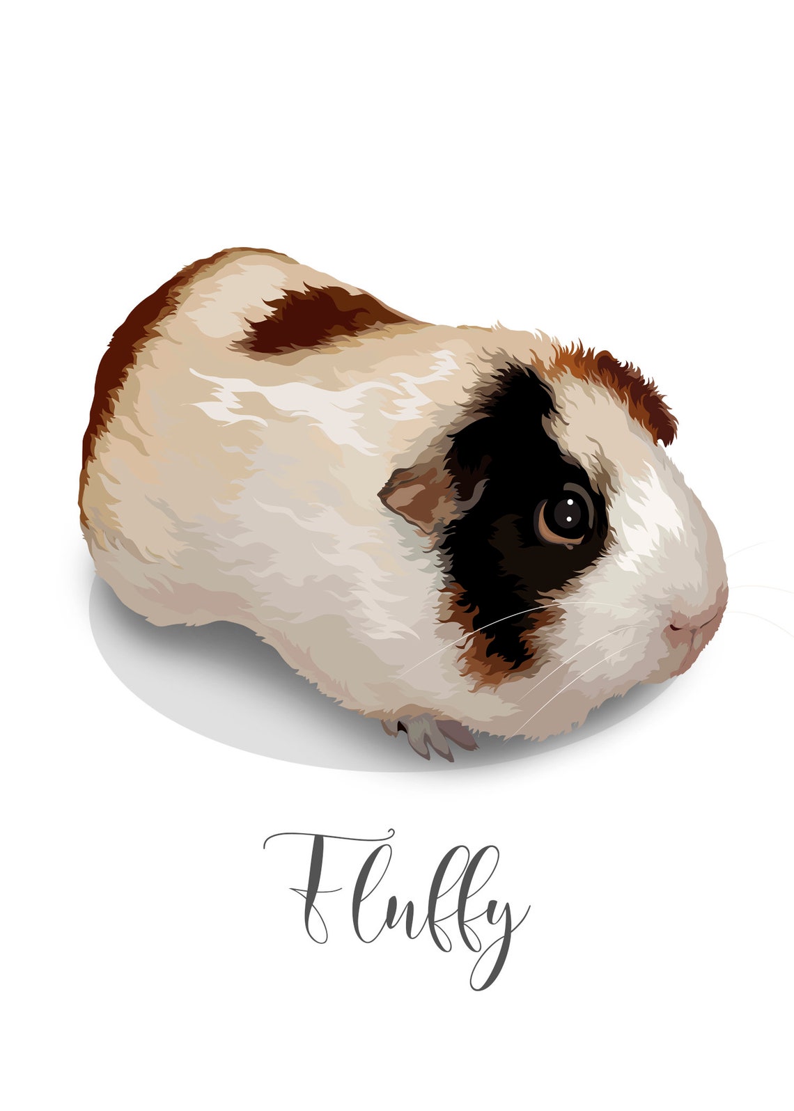 Regal Guinea Pig Portrait Custom Royal Pet Painting Gift Wall Art - Image 5