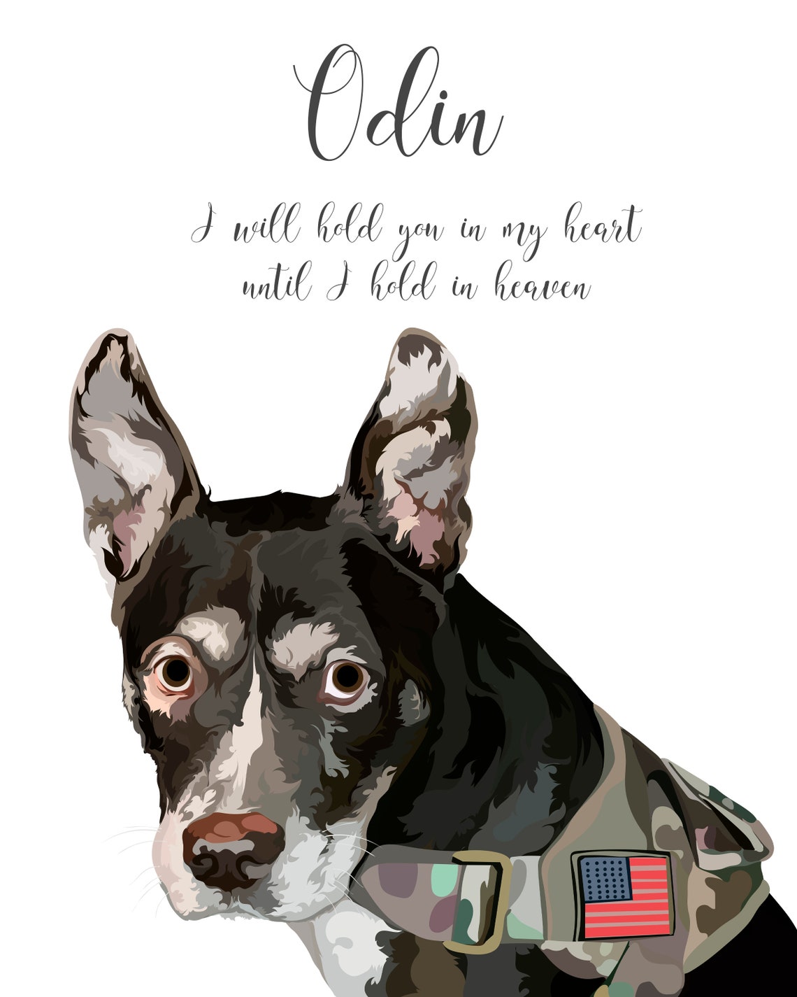 Peekaboo Custom Dog Portrait From Photo Playful Pet Gift Wall Art - Image 5