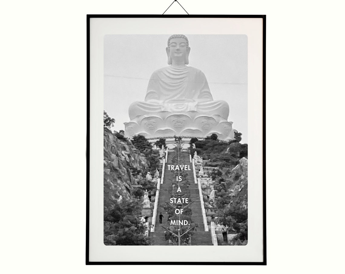 Travel Inspired Art Travel Is State Of Mind Wanderlust Art Print Traveler Word Art Gift For Wanderer Traveling Quote Global Adventure