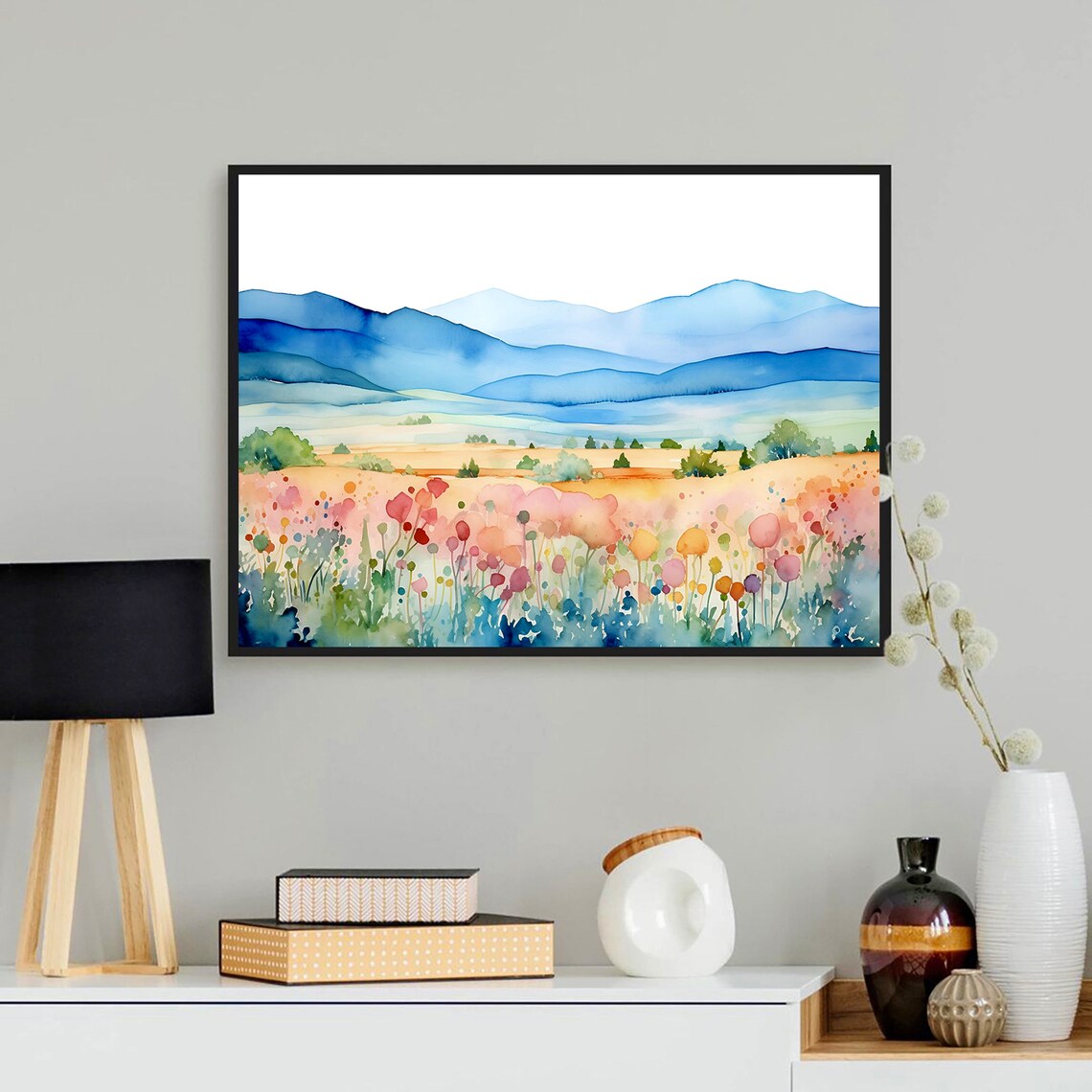 Blue Ridge Mountains National Park Travel Poster, Watercolor - Image 3
