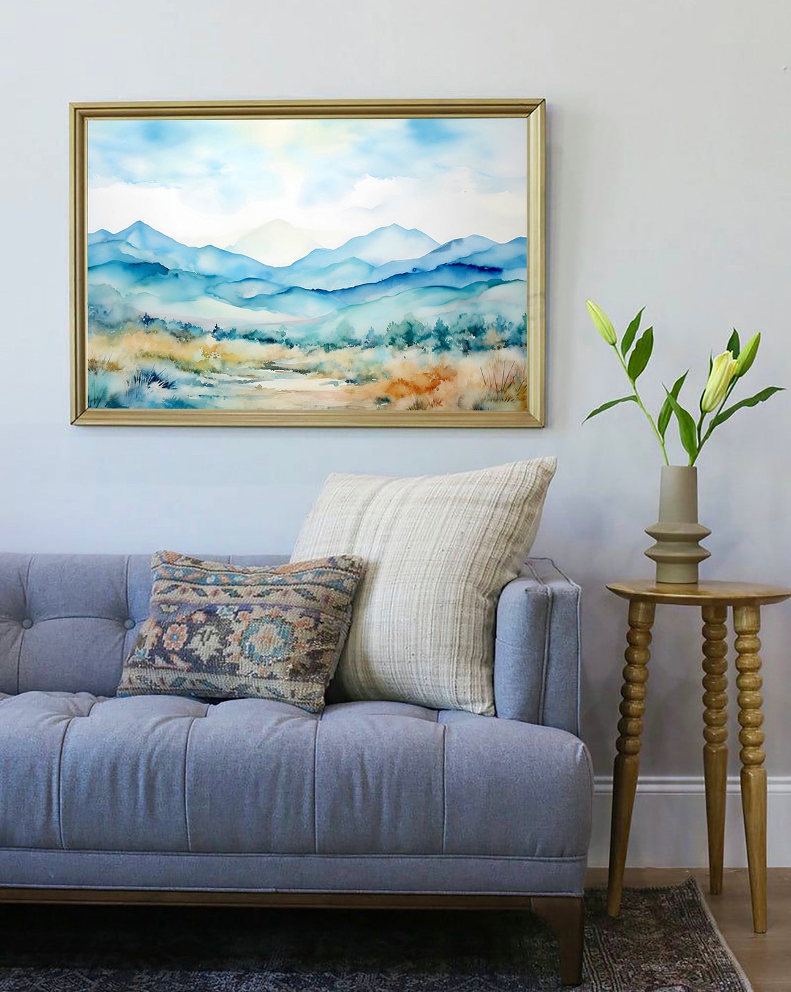 Great Smoky Mountains National Park Print Fine Art Watercolor Painting North Carolina Tennessee Appalachian Art Nature Travel Wall Art - Image 3