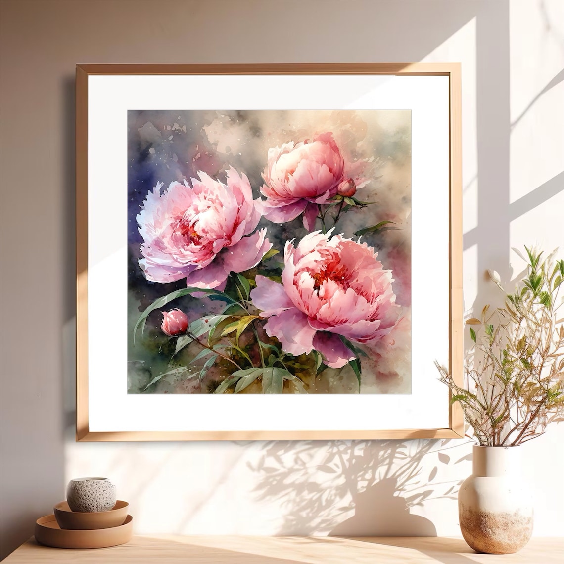 Watercolor Peony Art Print - Image 4