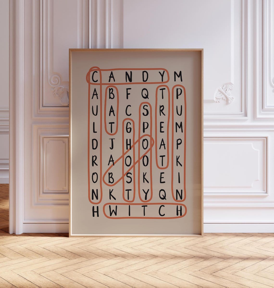 Halloween Word Search Puzzle Poster with Hidden Spooky Words - Image 2