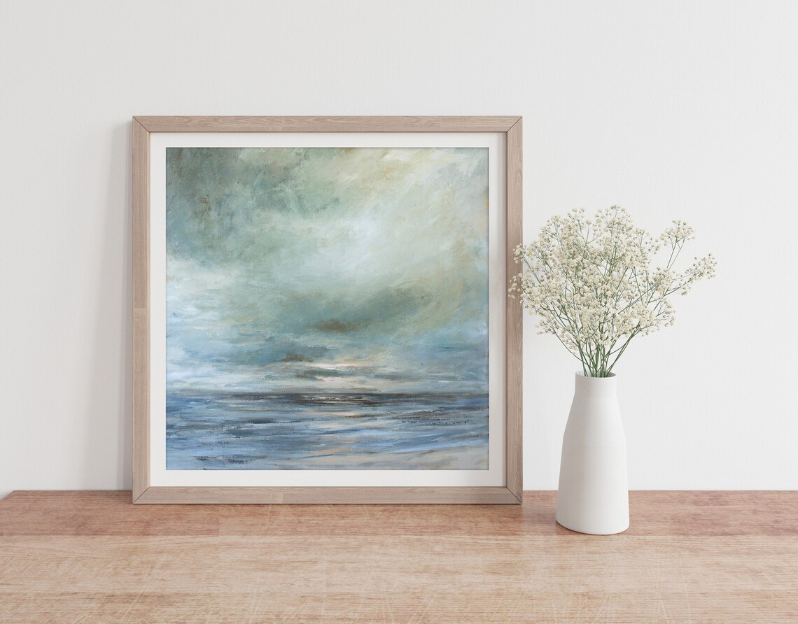 Ocean Seascape Painting by Katie Jobling Art Print