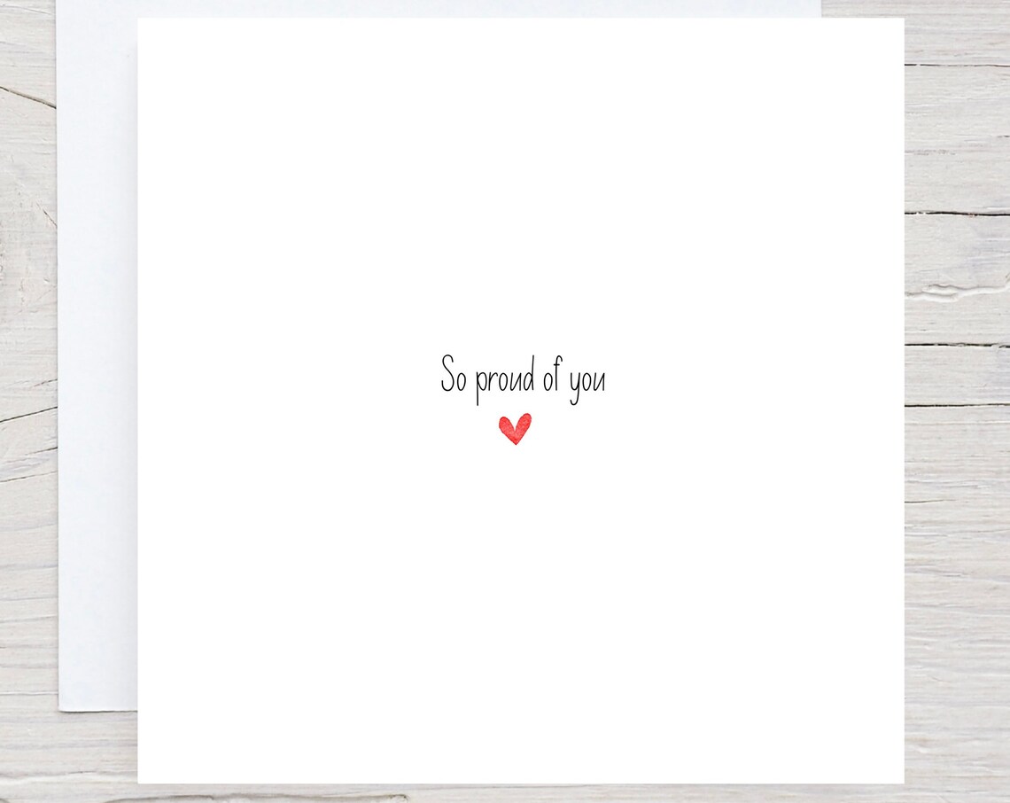 So Proud Of You Congratulations Card Red Heart Keepsake Wall Art - Image 5