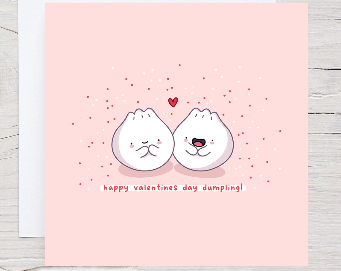 Dim Sum Pun Card, Punny Valentine Kawaii