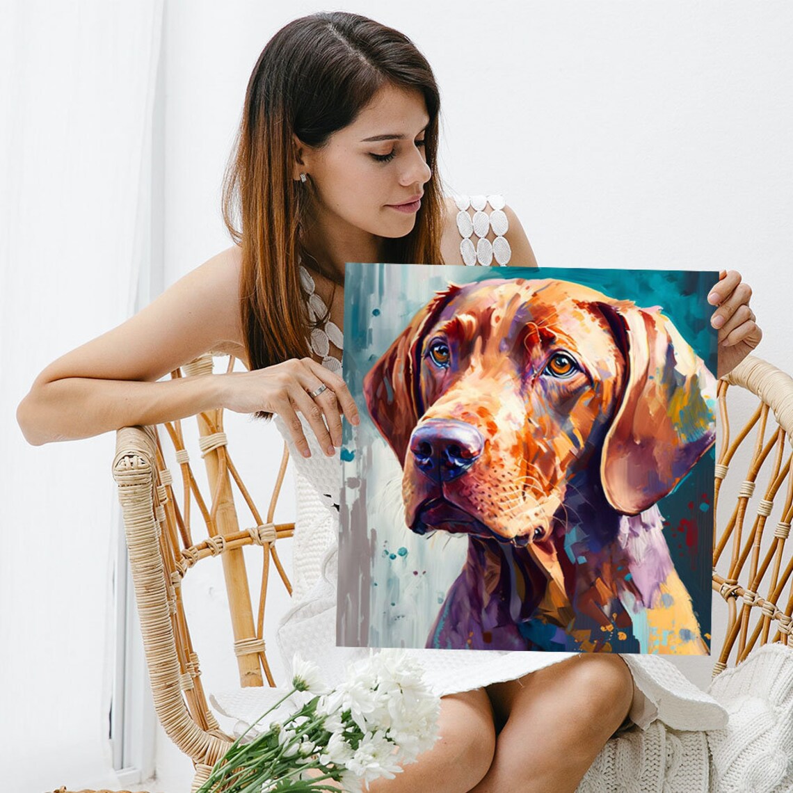 Dog Modern Art Print for Living Room Decor - Image 3