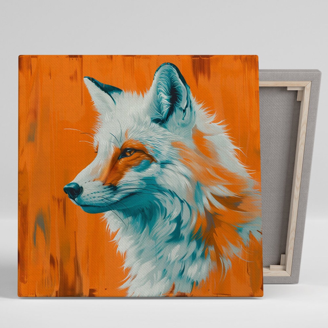 Fox Contemporary Pop Decor, Animal Wall Art Print