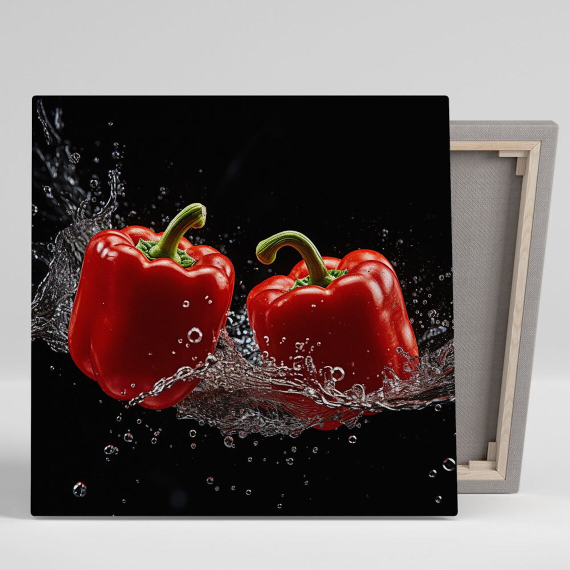 Red Capsicum Art Print, Whimsical Kitchen Decor