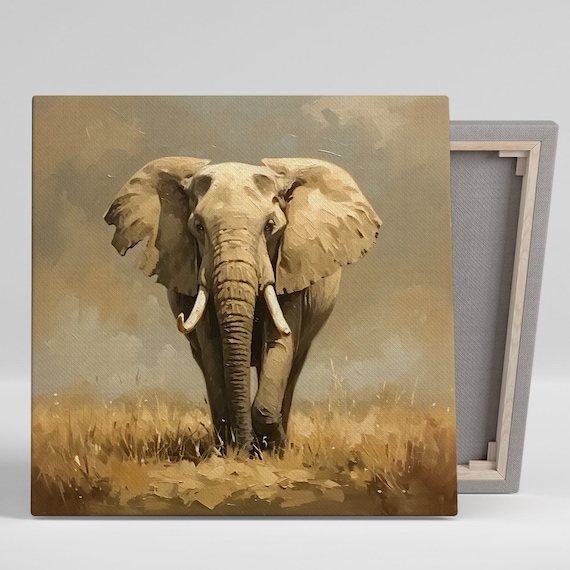 Elephant Contemporary Safari Minimalist Art Print