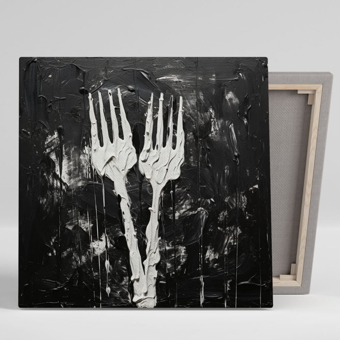 Fork Kitchen Wall Decor, Contemporary Poster