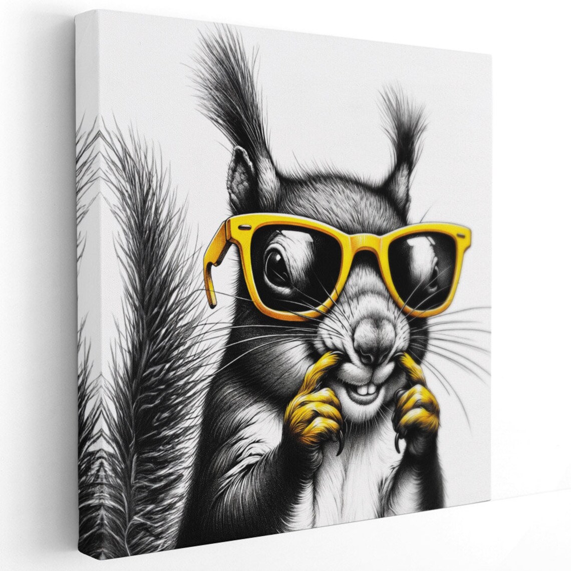 Funny Squirrel Bathroom Animal Wall Art Print - Image 2
