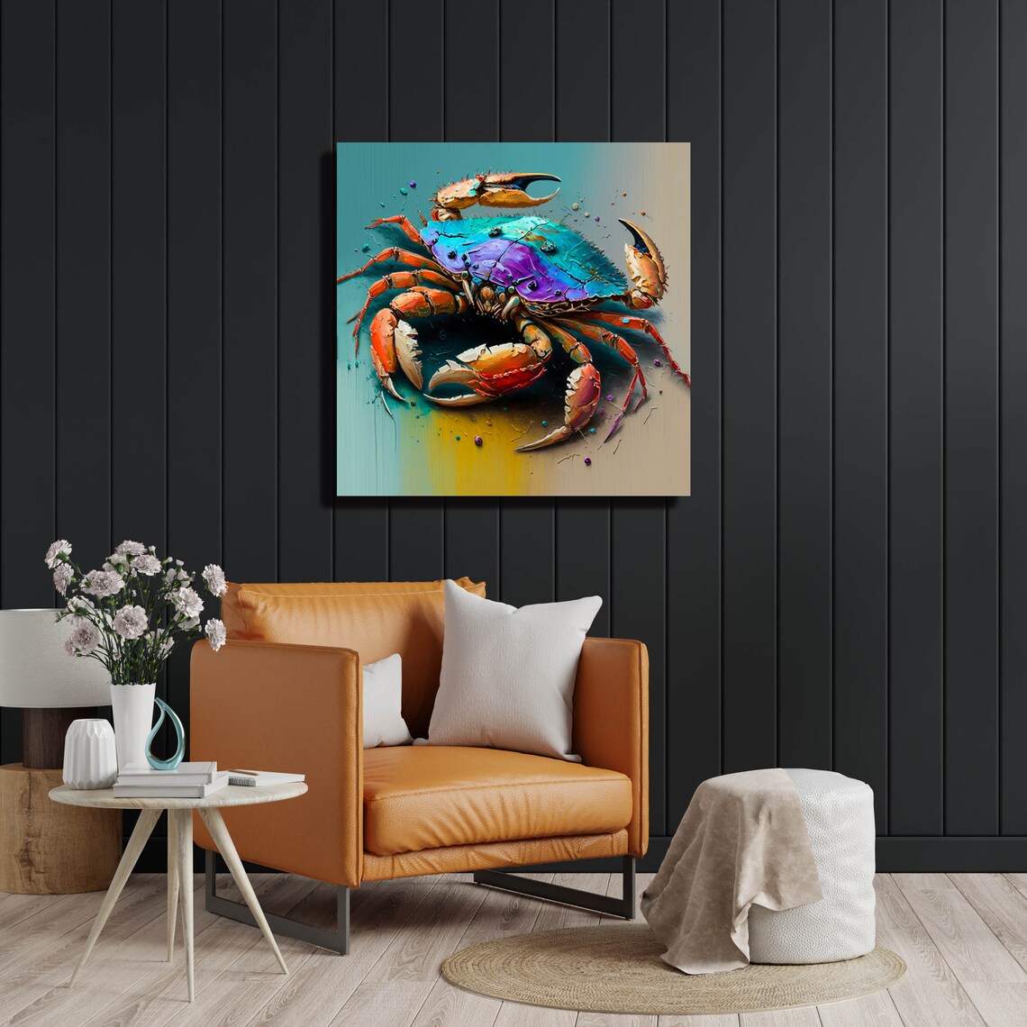 Crab Wall Art Print, Ocean and Beach Wall Decor - Image 4