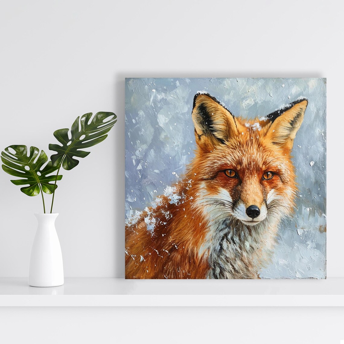 Fox Rustic Modern Scandinavian Wall Art Print - Image 2