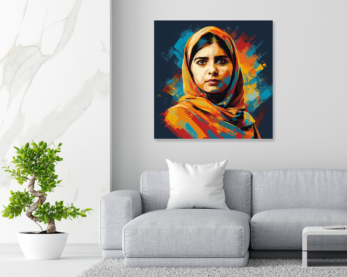 Malala Girl Power Art Print, Living Room Decor - Image 5