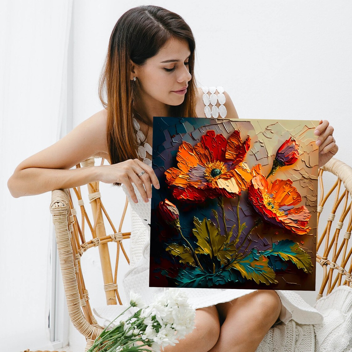 Poppy Flower Wall Art Print, Botanical Home Decor - Image 3