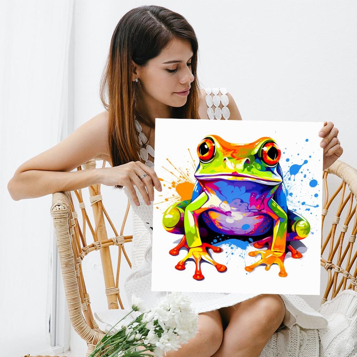 Psychedelic Frog Pop Art Print, Kids Room Decor - Image 3