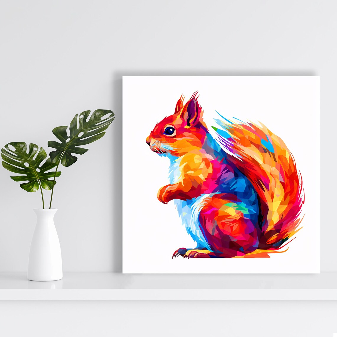 Squirrel Kaleidoscope Art Print, Whimsical Animal Decor - Image 2