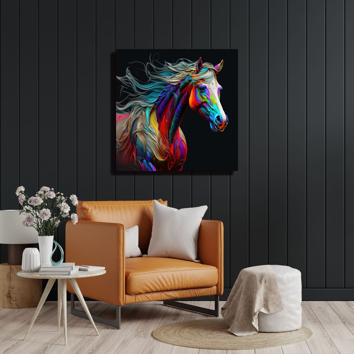 Abstract Horse Art Print, Horse Room Gallery Wall - Image 2