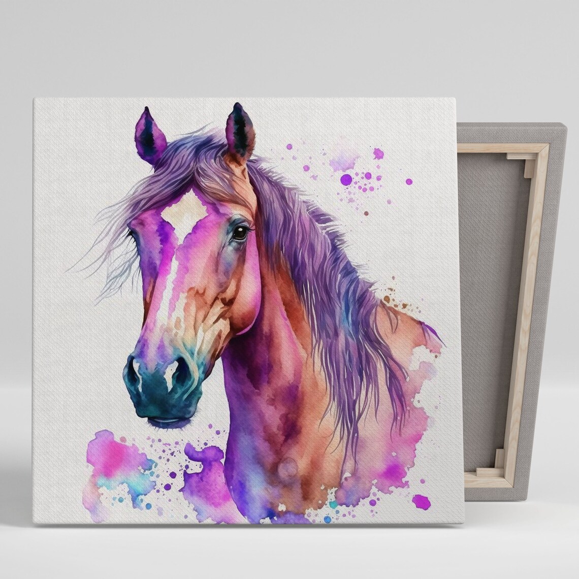Horse Wall Art Print, Modern Living Room Decor