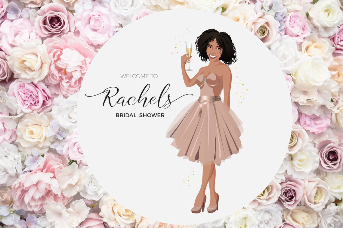 Welcome to Krystals Bridal Shower Pink Gown Fashion Sign Poster - Image 2