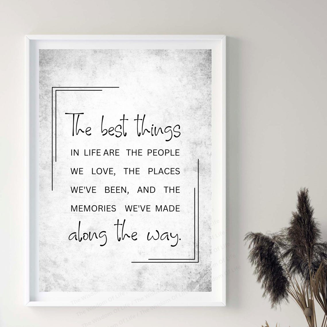The Best Things in Life Are the People We Love Quote Wall Art - Image 8