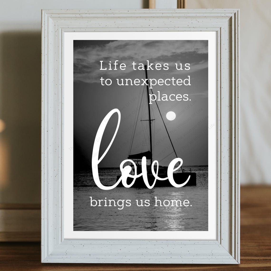Life Takes Us to Unexpected Places Love Brings Us Home Print - Image 7