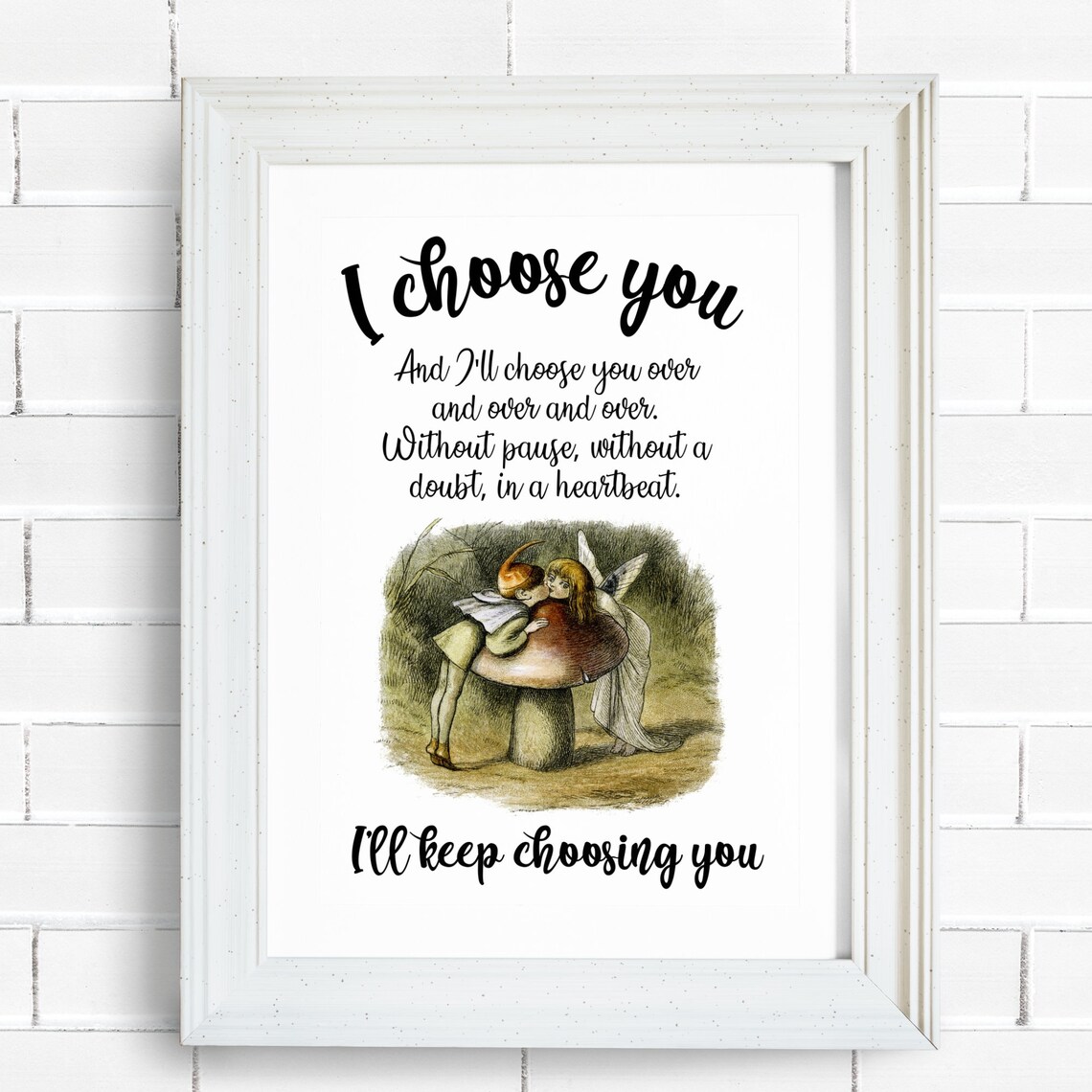 Family And Love I Choose You Sign, Home Decor - Image 5