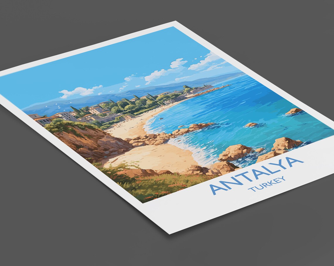 Antalya Travel Poster, Turkey Travel Poster - Image 2