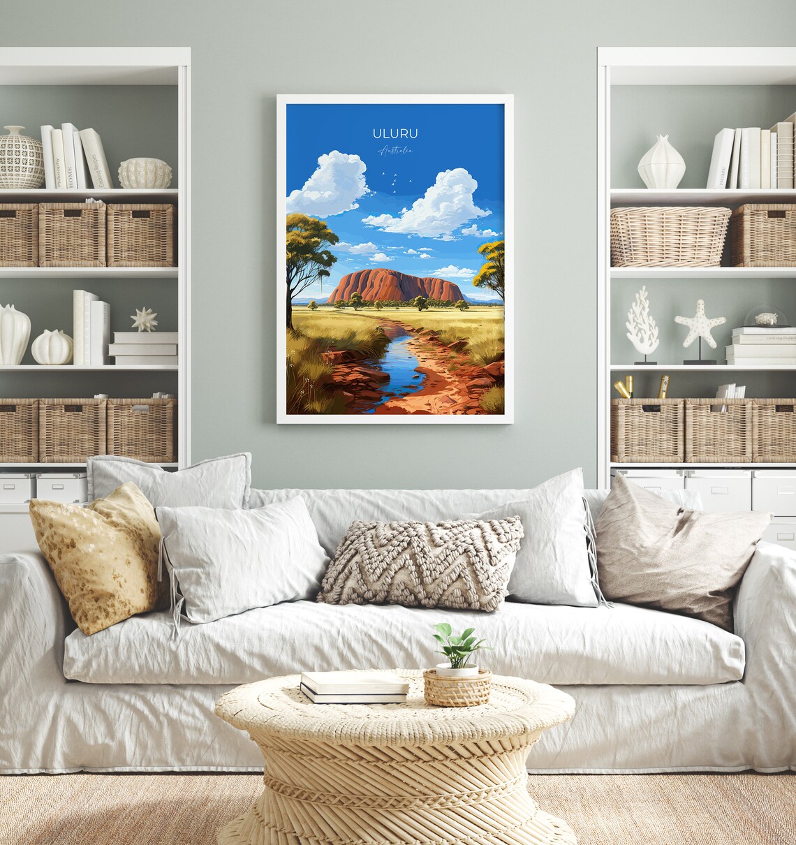 Uluru Travel Poster, Australia Landscape Art Print - Image 4