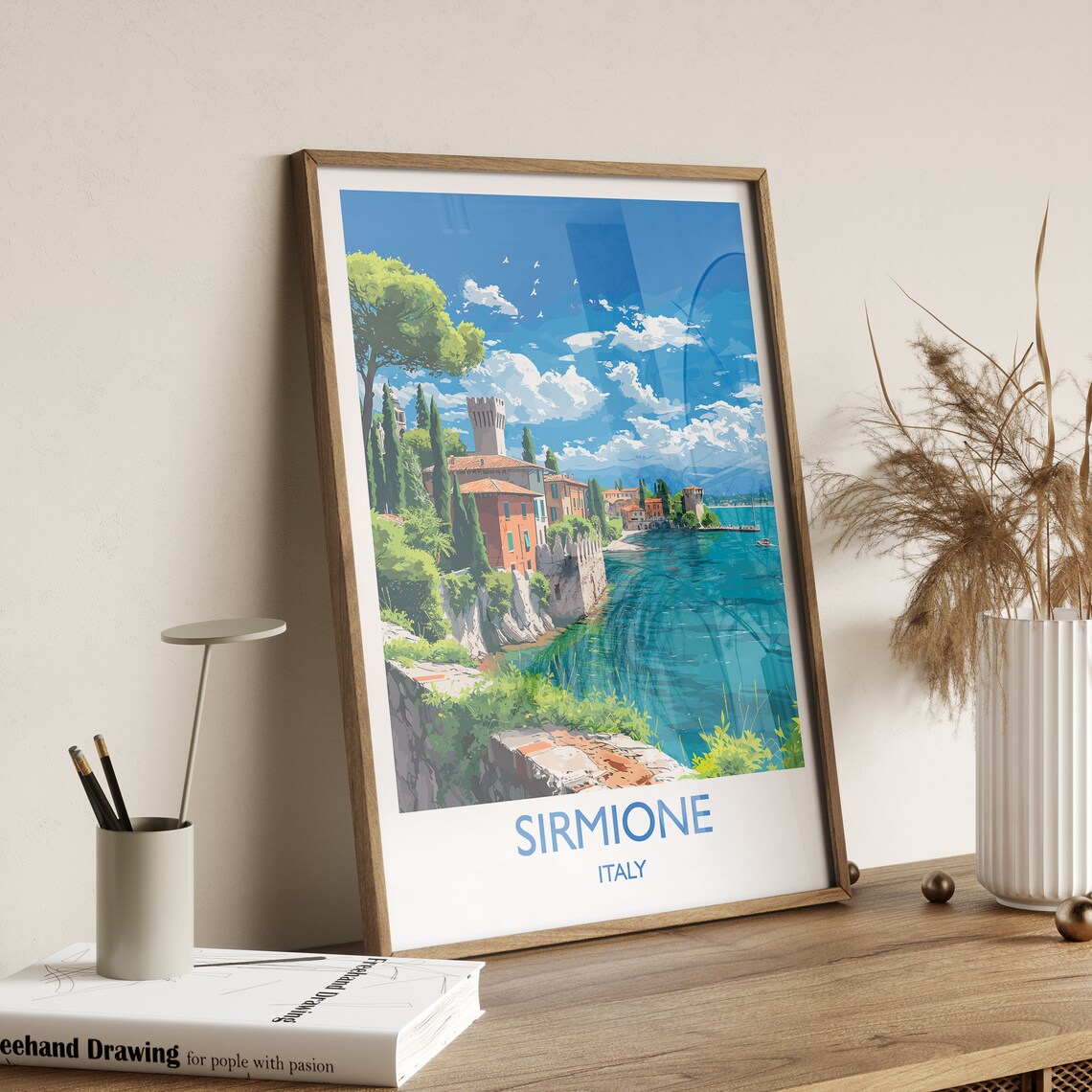 Sirmione Travel Poster, Lake Garda Italy Art Print - Image 2